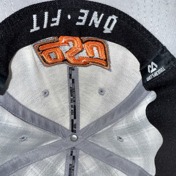 Oklahoma State Cowboys OSU One Fit L/XLTop Of The World Hat Cap Plaid - Picture 6 of 6